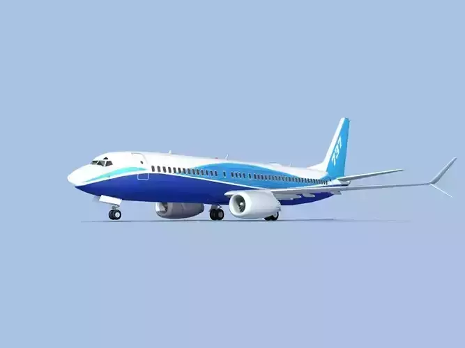 Boeing 737-800 Max Boeing Aircraft 3D model