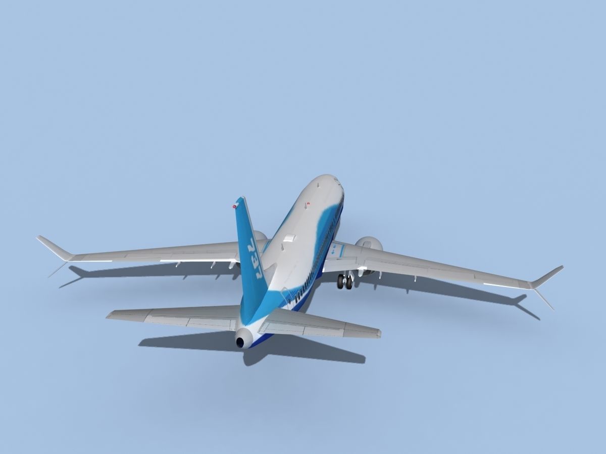 Boeing 737-800 Max Boeing Aircraft 3D model_6