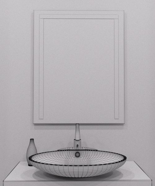 Illuminated Mirror 7 3D model_4