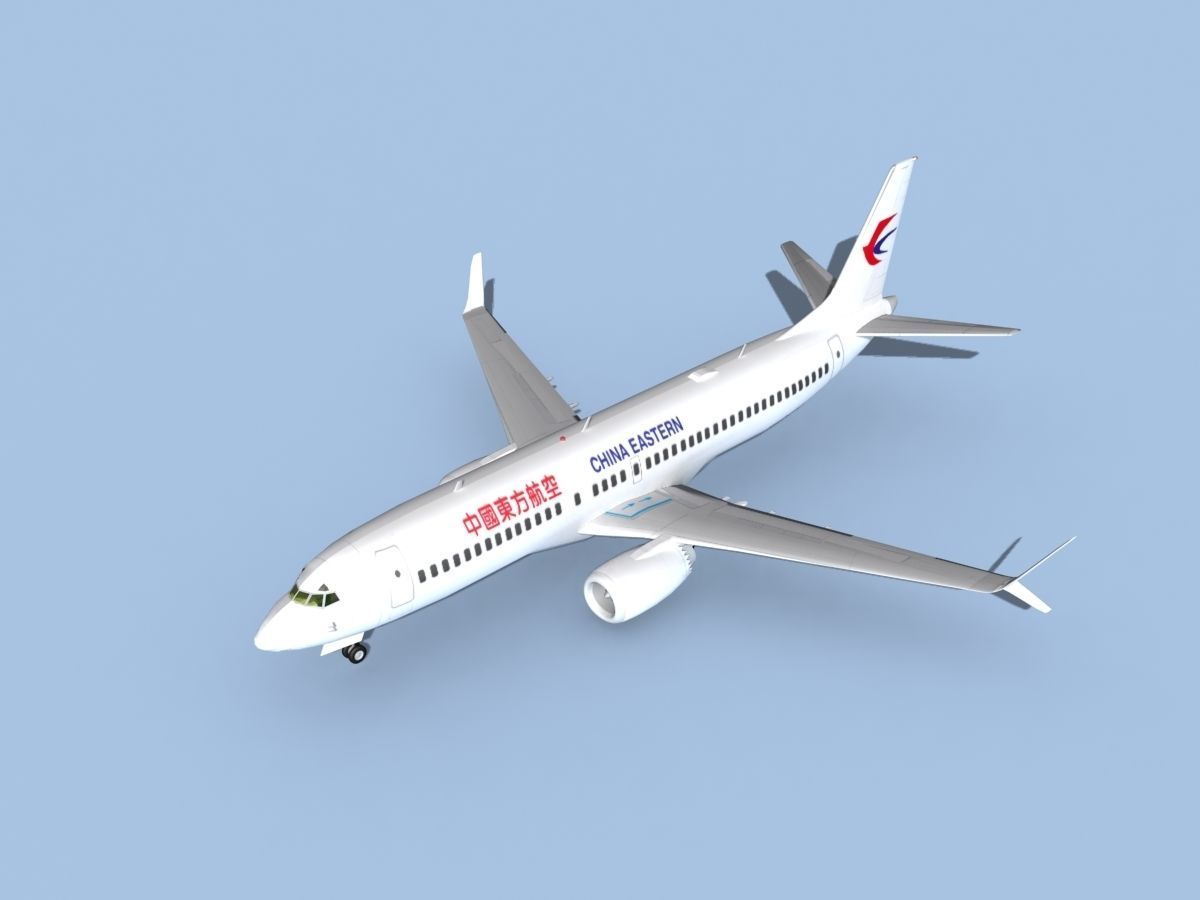 Boeing 737-800 Max China Eastern 3D model_10