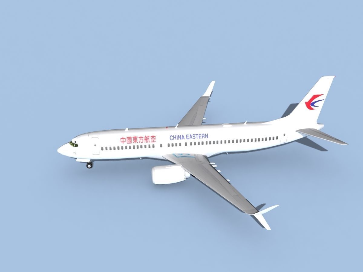 Boeing 737-800 Max China Eastern 3D model_9