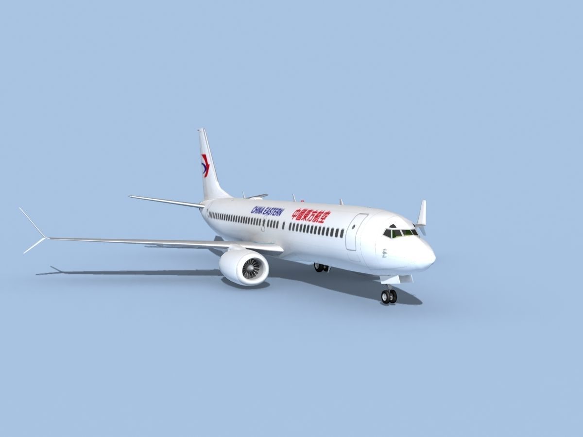 Boeing 737-800 Max China Eastern 3D model_2