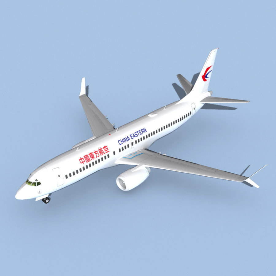 Boeing 737-800 Max China Eastern 3D model_16
