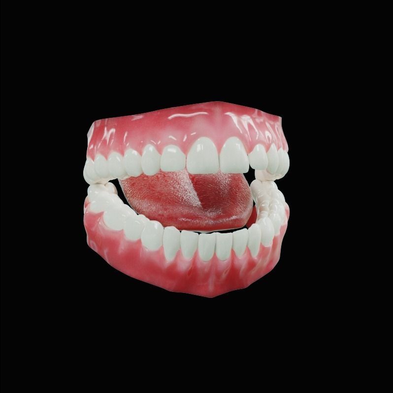 Female nude woman Low-poly 3D model_27