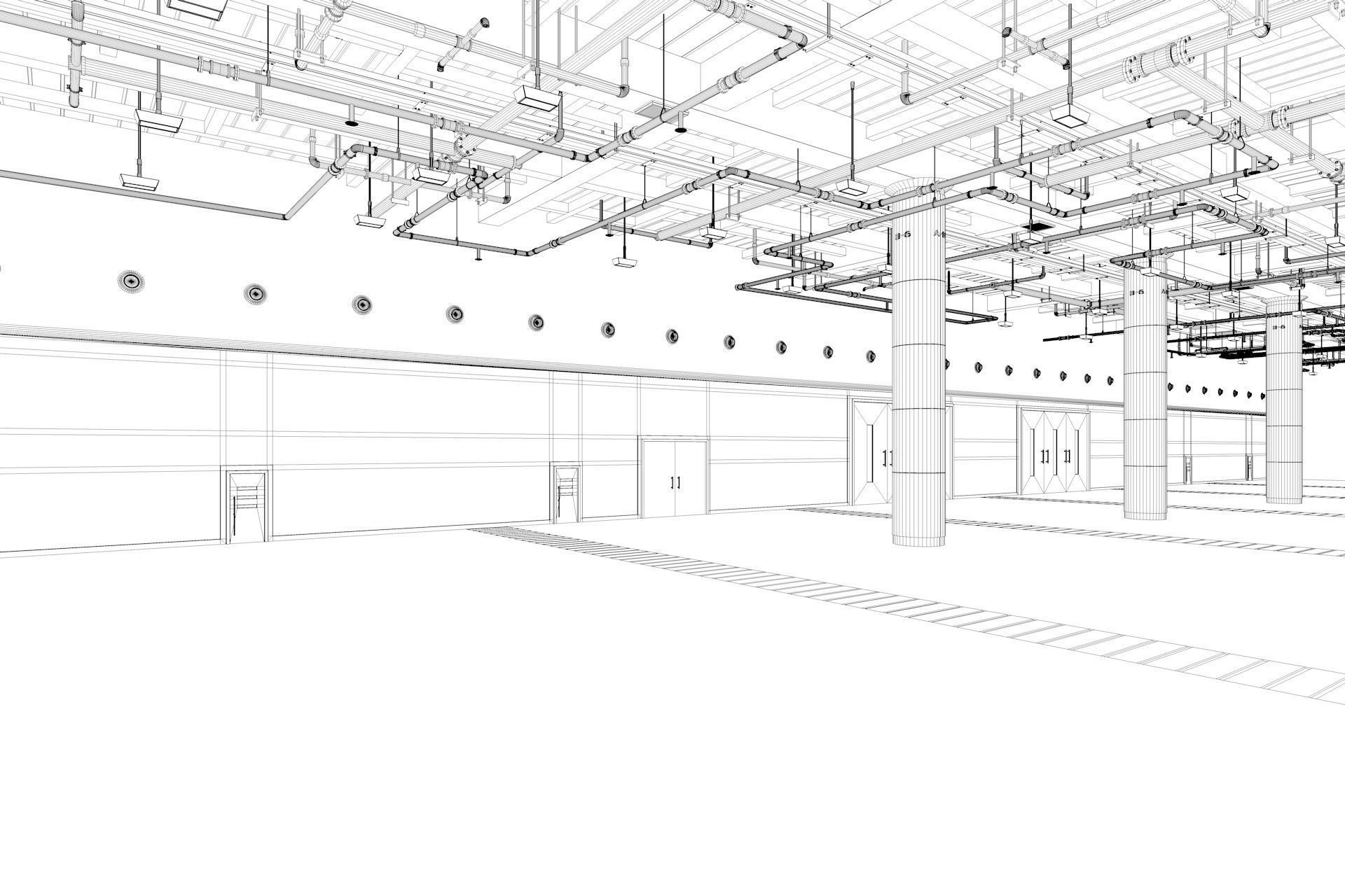 Exhibition Hall interior 7  3D model_11