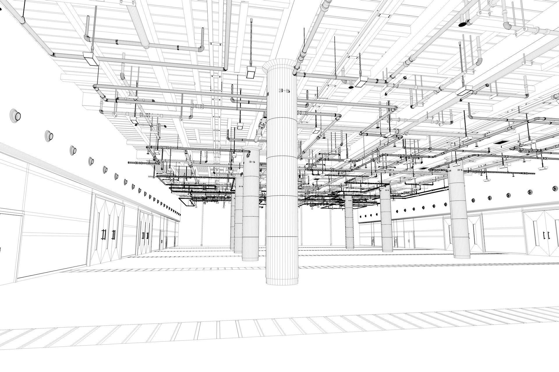 Exhibition Hall interior 7  3D model_13