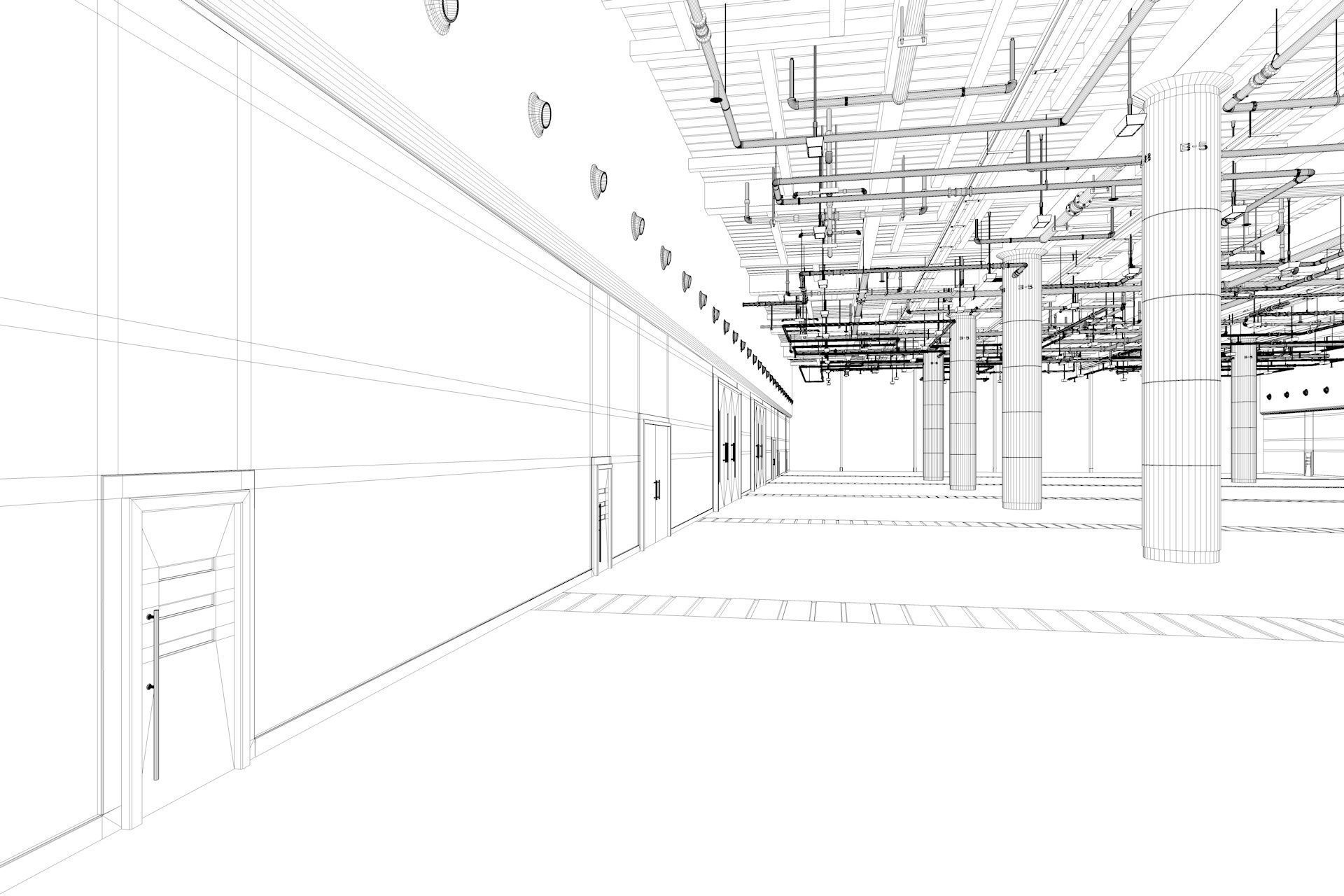 Exhibition Hall interior 7  3D model_12