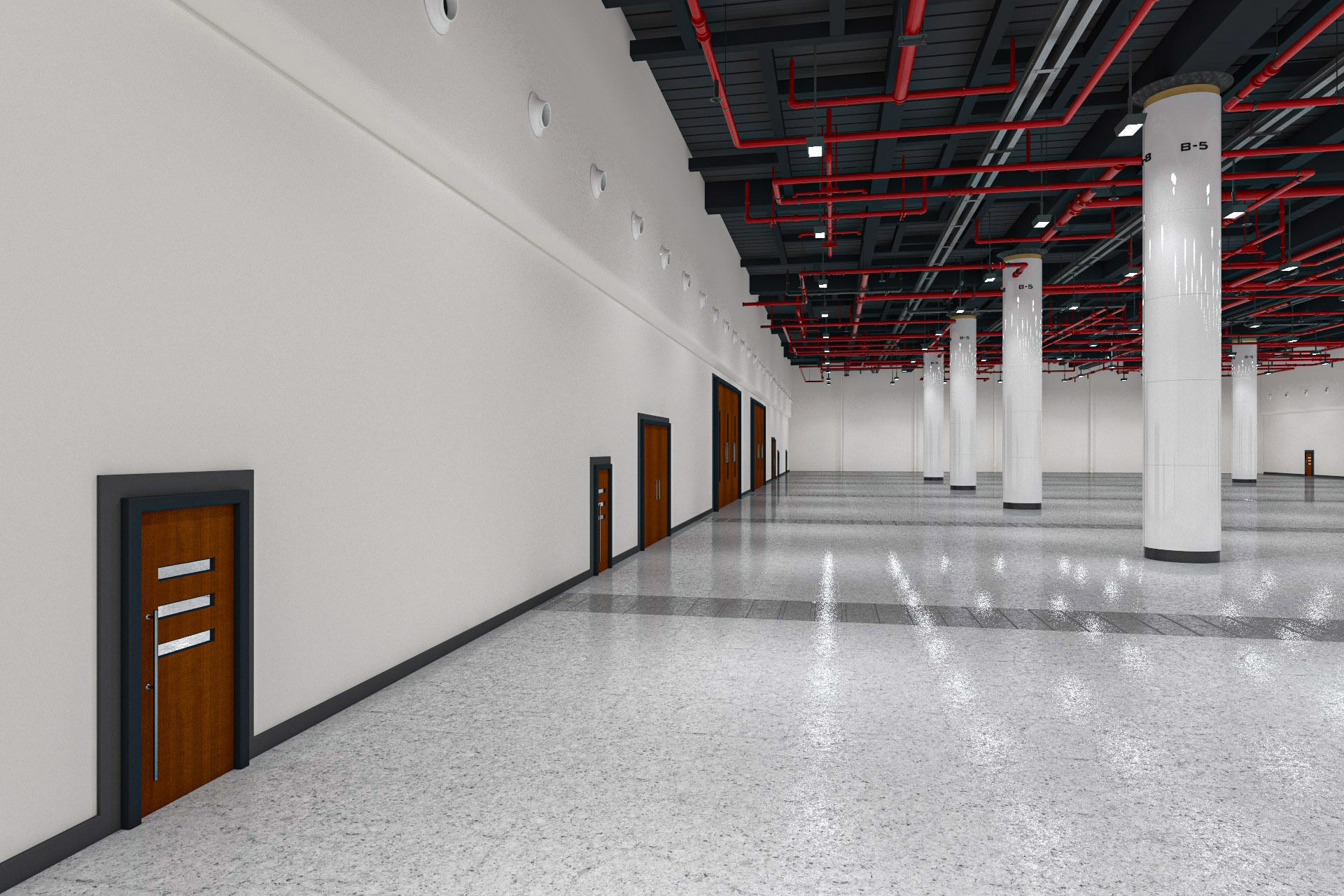Exhibition Hall interior 7  3D model_4