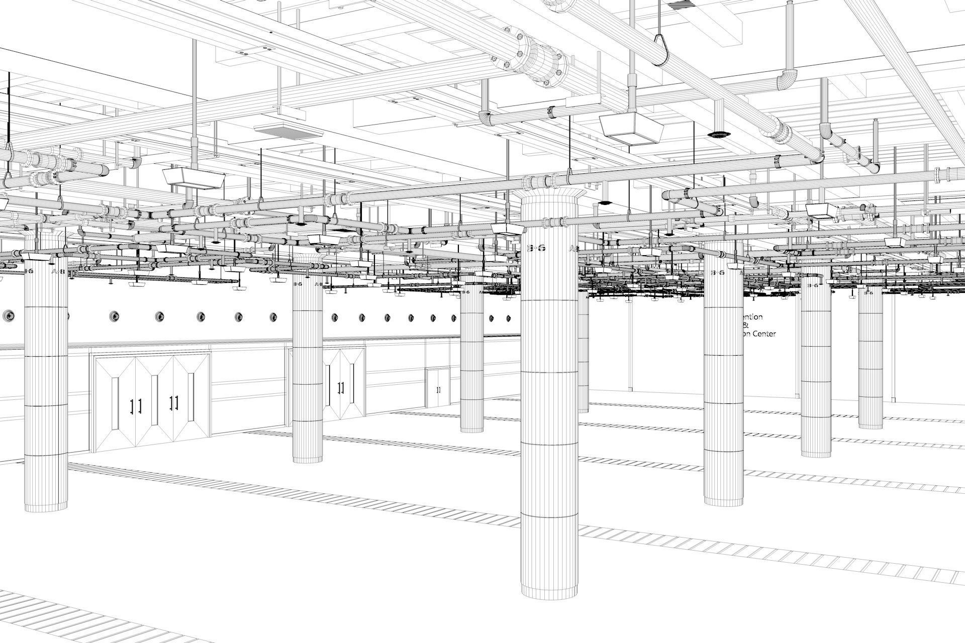 Exhibition Hall interior 7  3D model_17