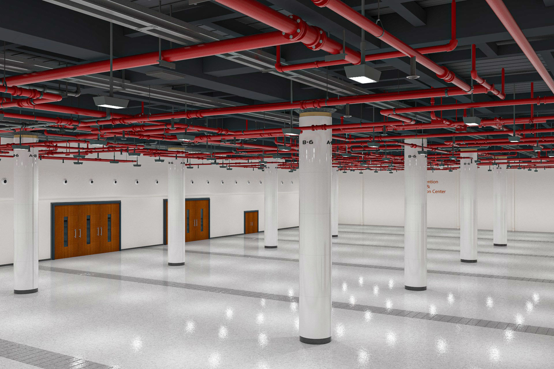 Exhibition Hall interior 7  3D model_3