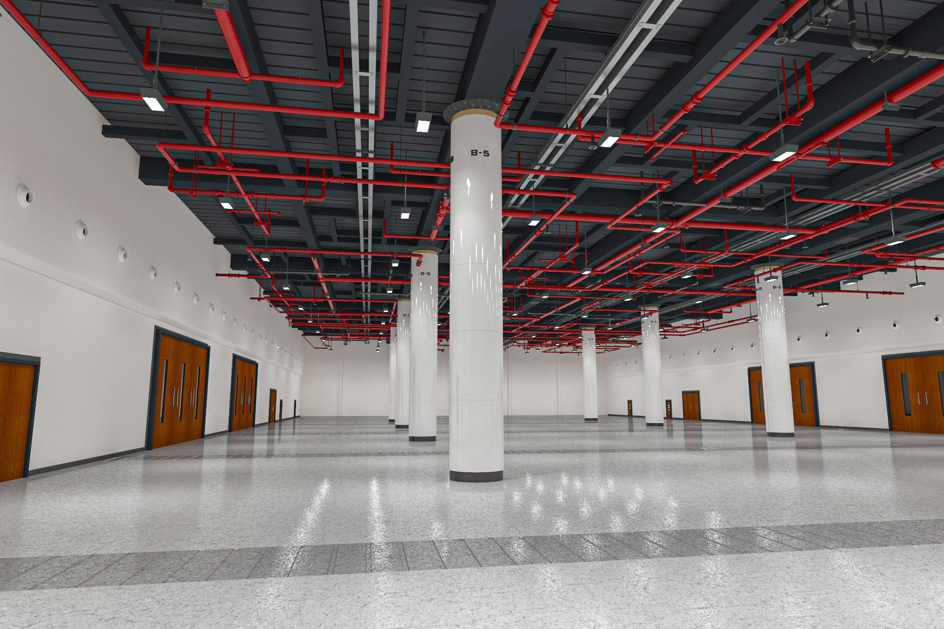 Exhibition Hall interior 7  3D model_5
