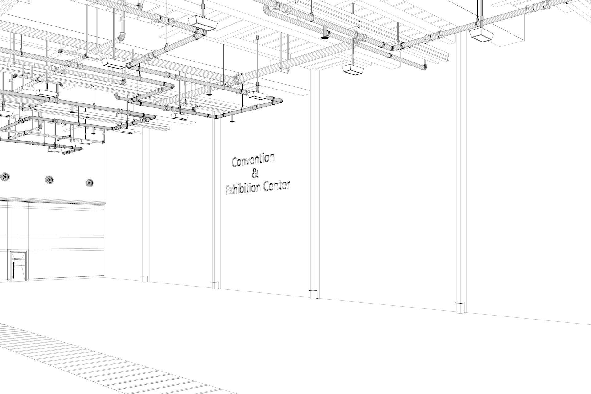 Exhibition Hall interior 7  3D model_16