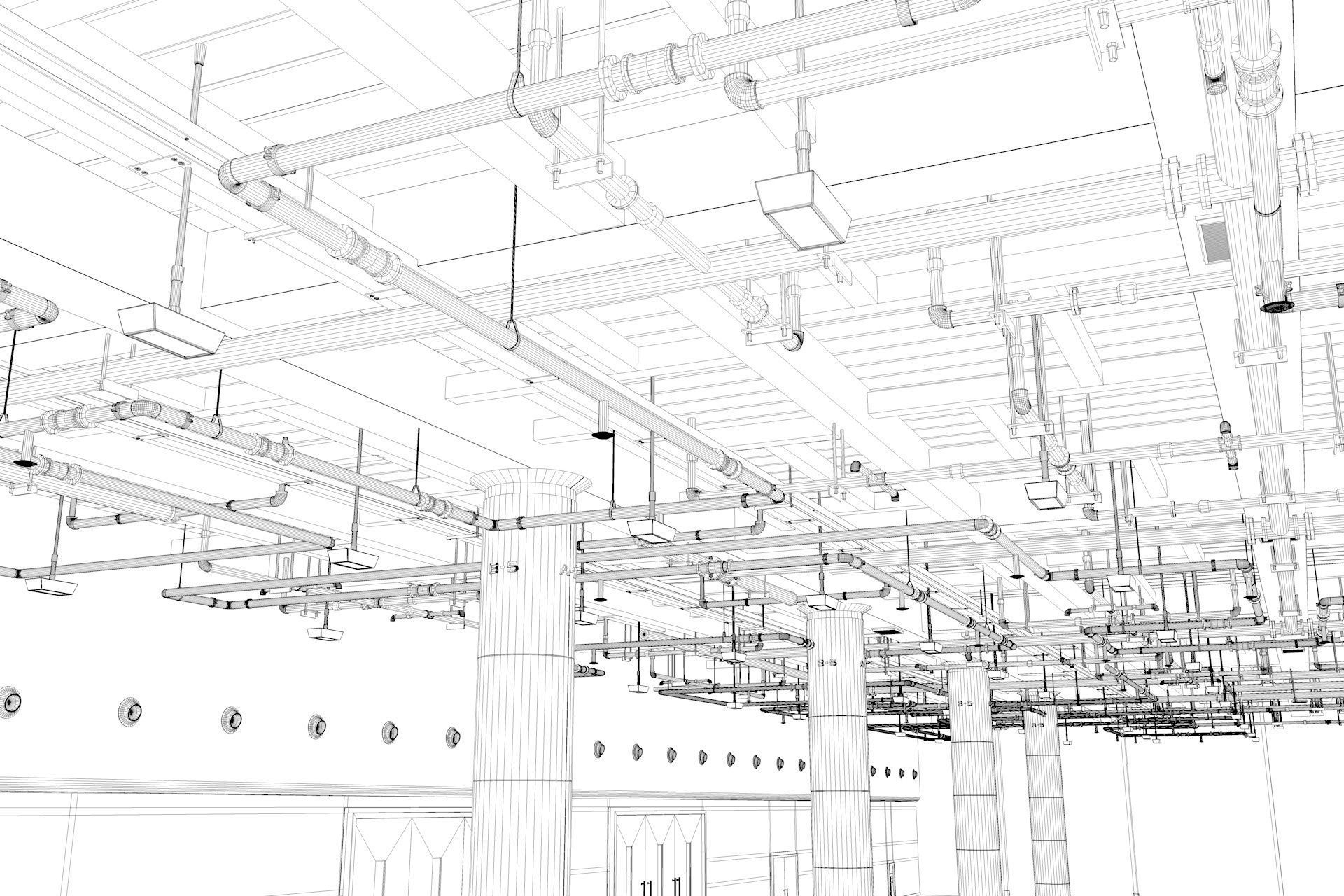 Exhibition Hall interior 7  3D model_14