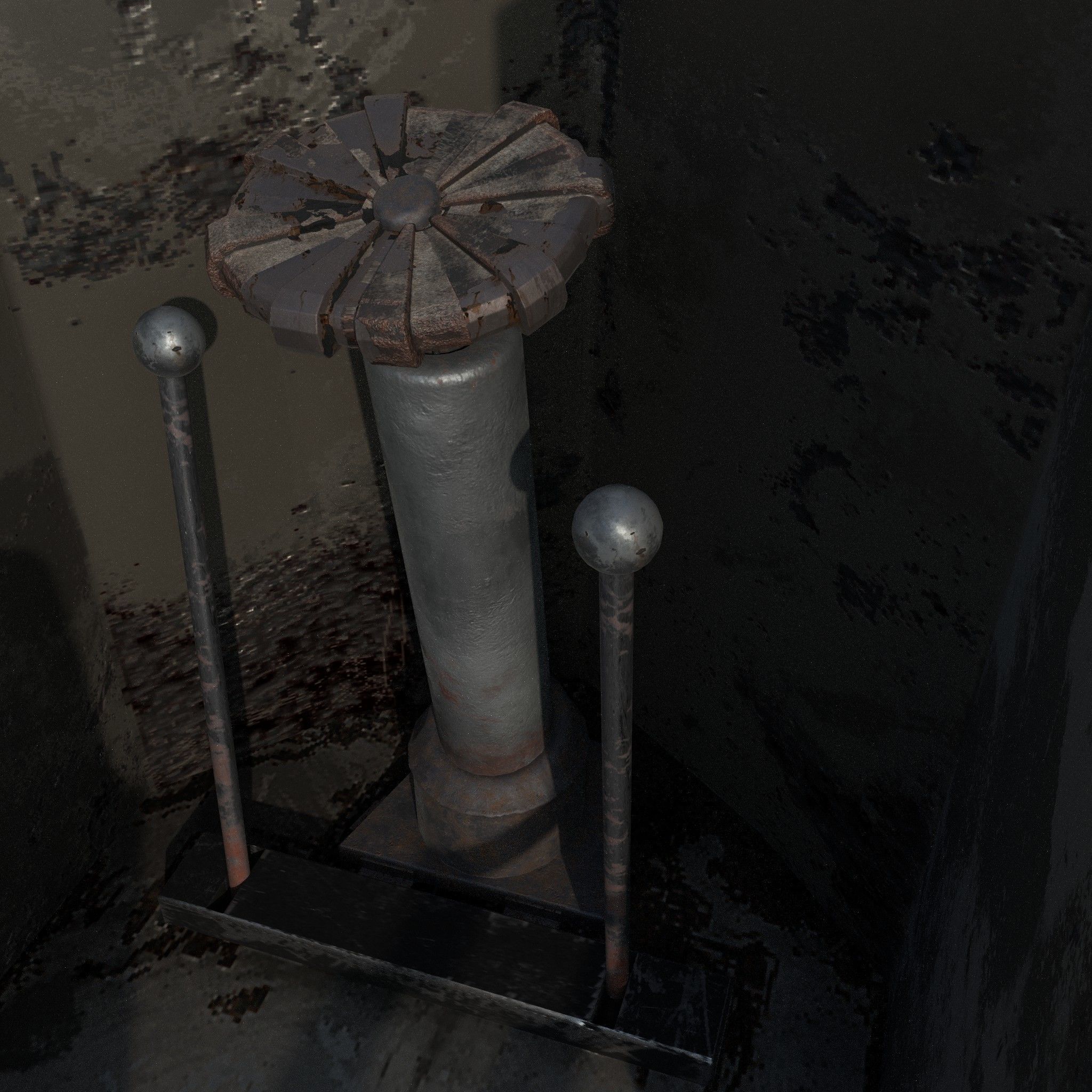 Flame Thrower Vehicle Low-poly 3D model_26