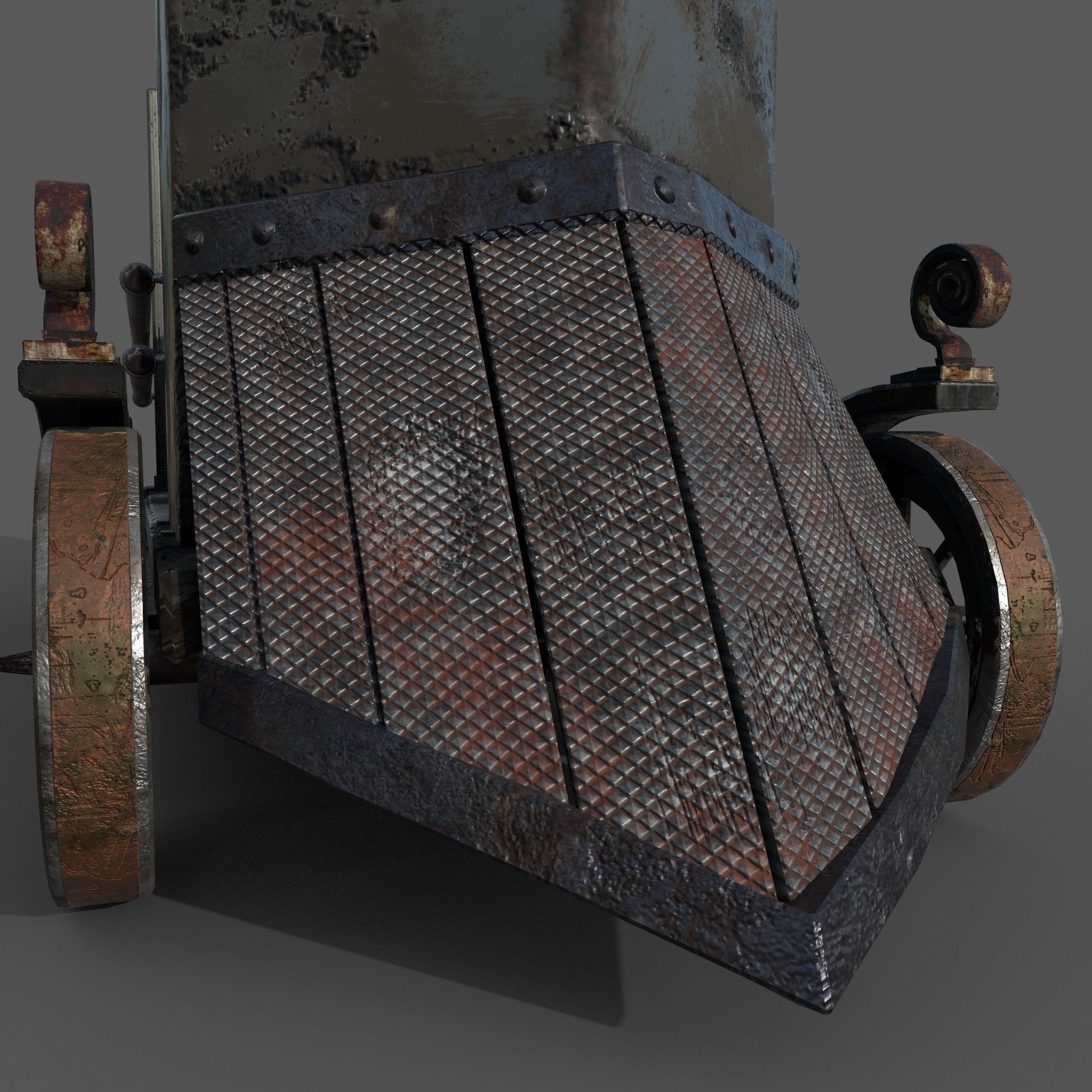 Flame Thrower Vehicle Low-poly 3D model_17