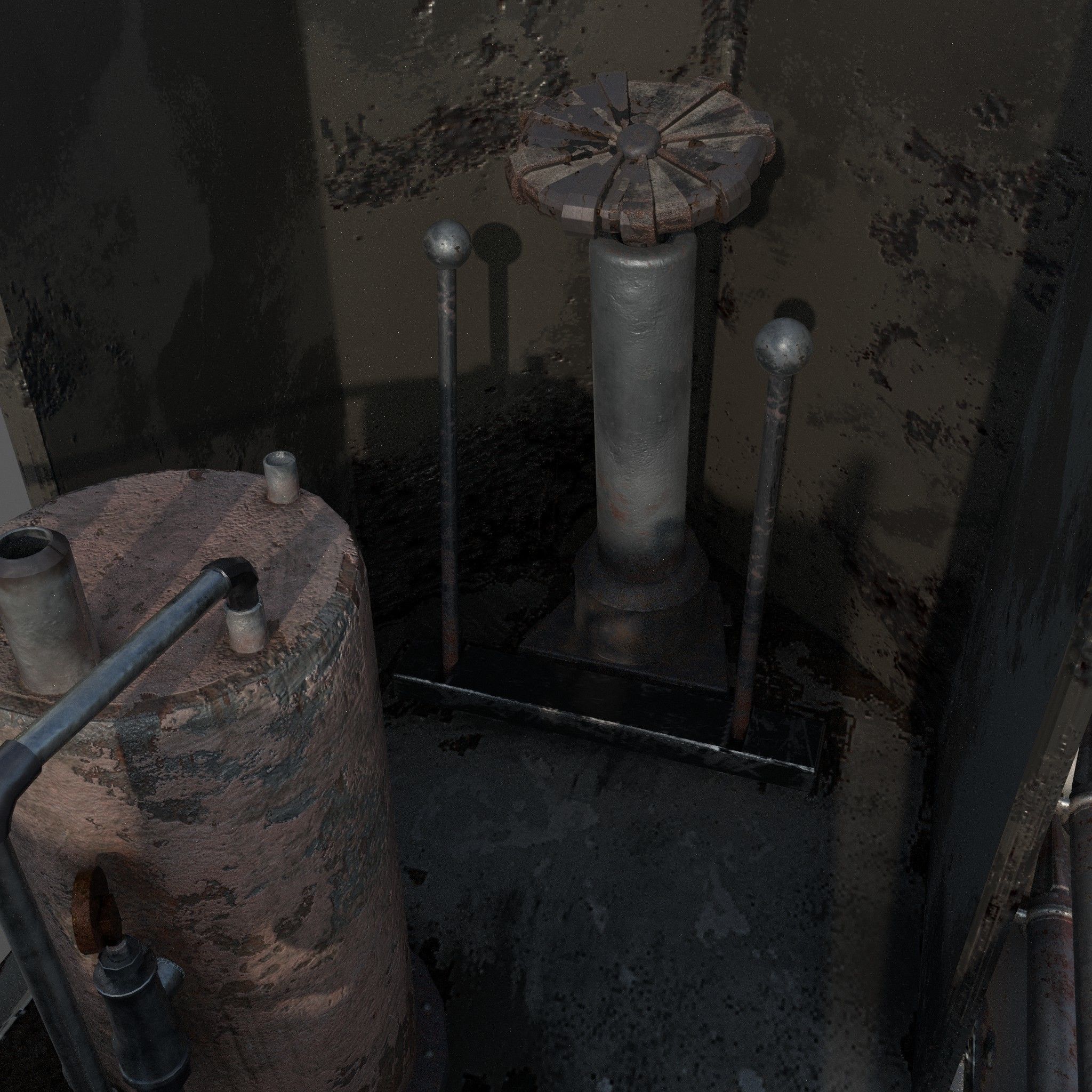 Flame Thrower Vehicle Low-poly 3D model_25