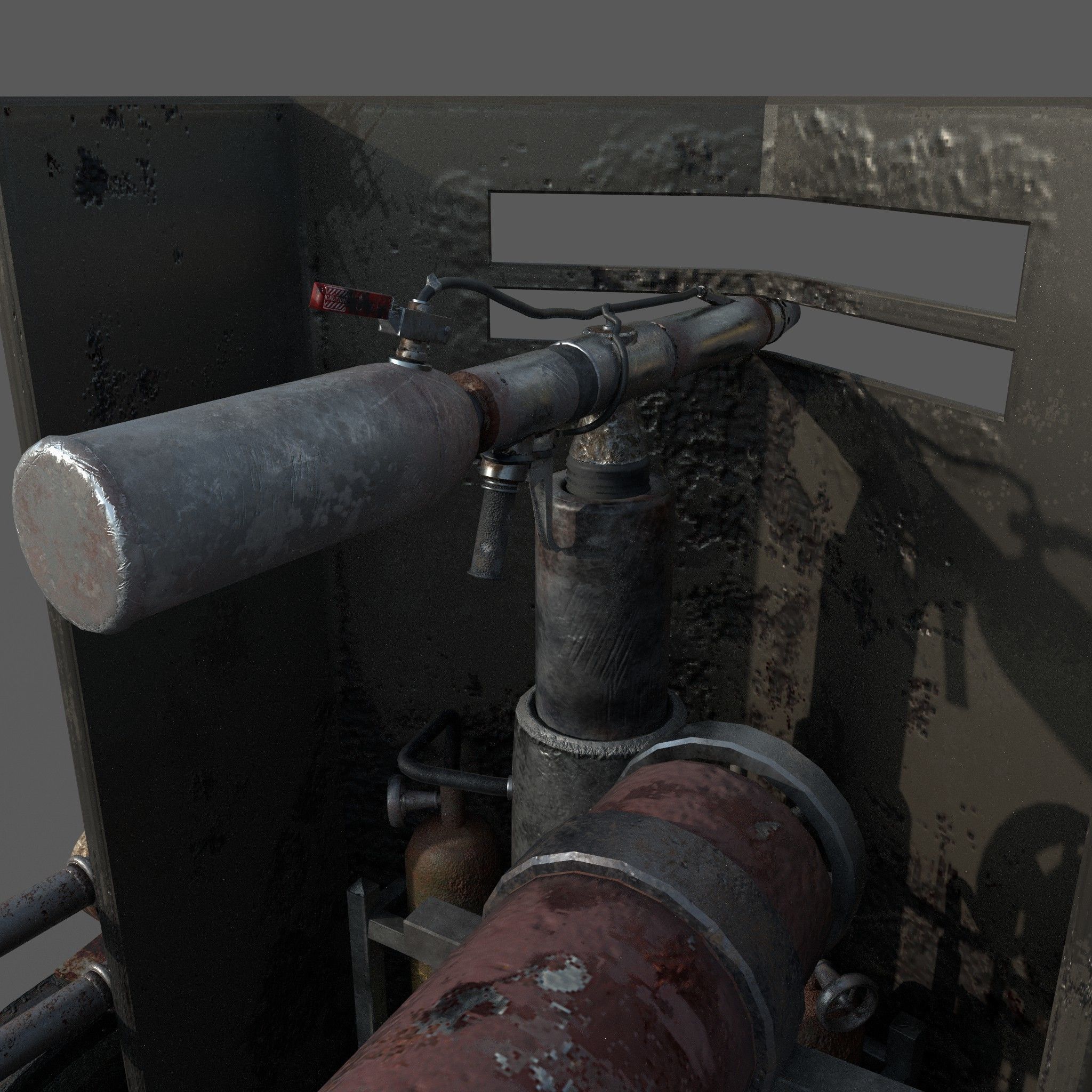 Flame Thrower Vehicle Low-poly 3D model_22