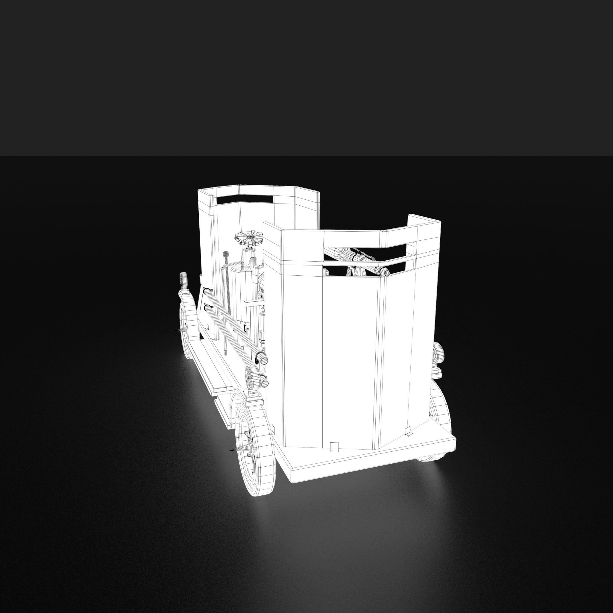 Flame Thrower Vehicle Low-poly 3D model_54