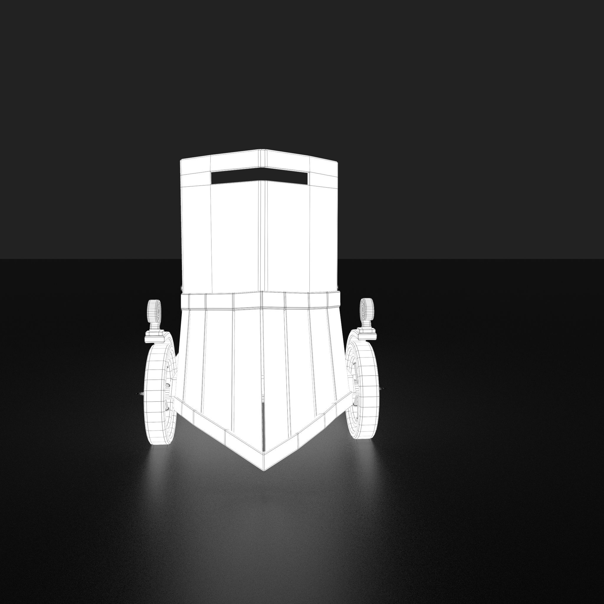 Flame Thrower Vehicle Low-poly 3D model_36