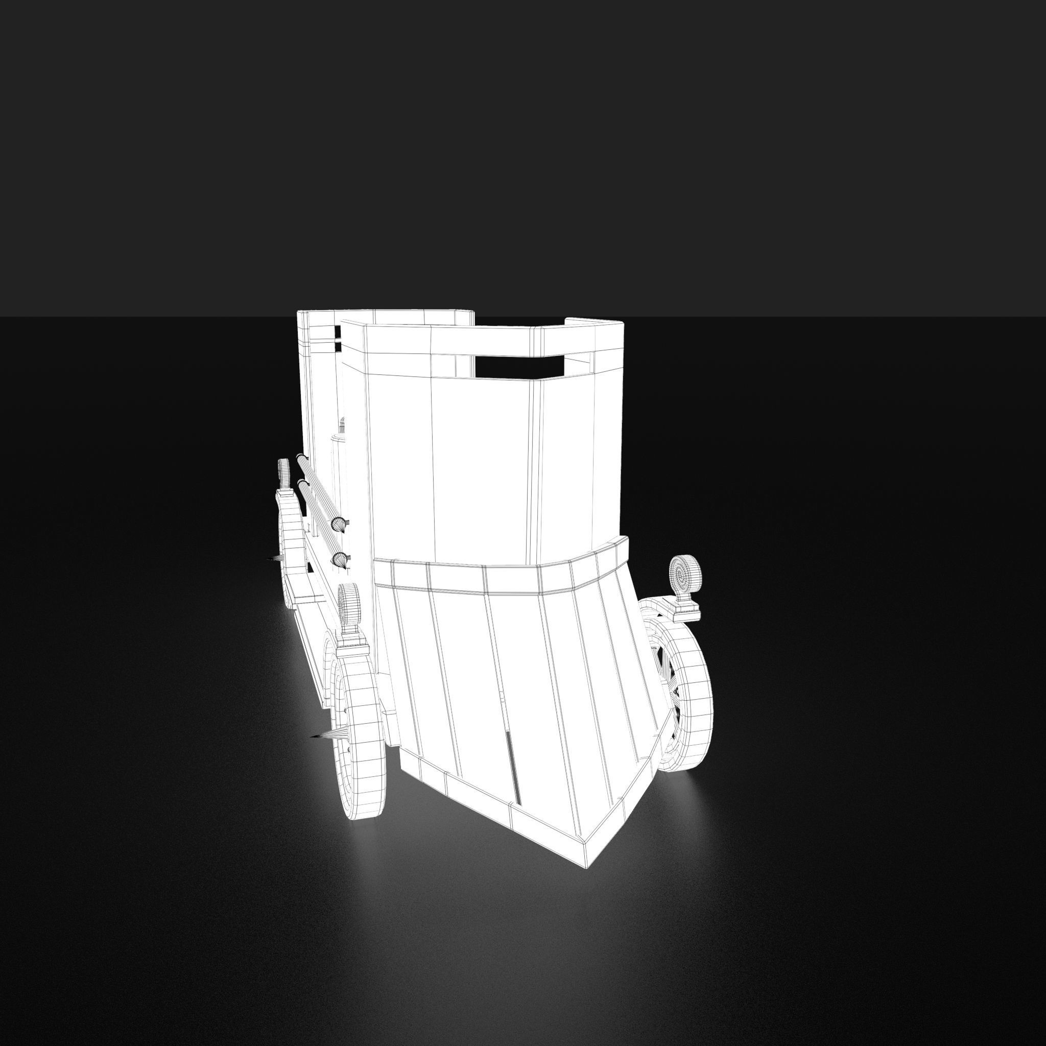 Flame Thrower Vehicle Low-poly 3D model_34