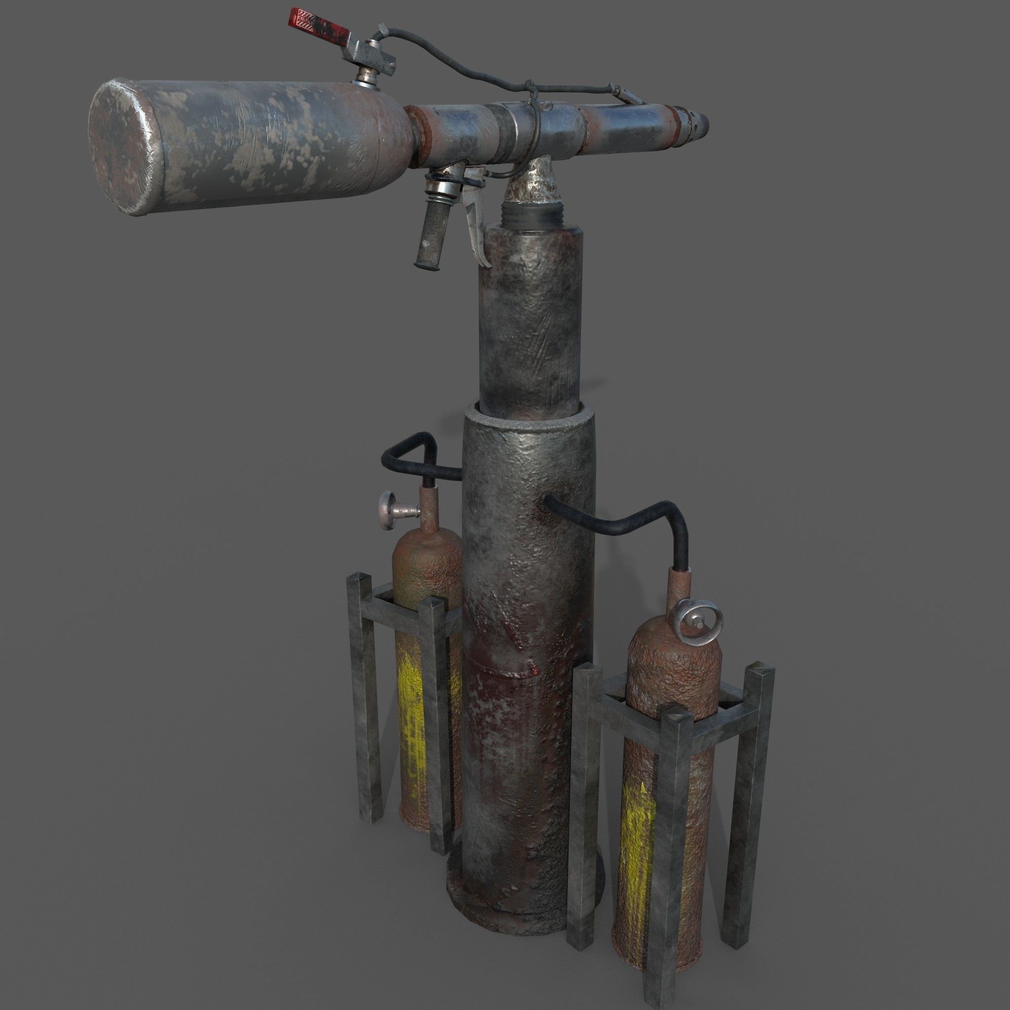 Flame Thrower Vehicle Low-poly 3D model_32