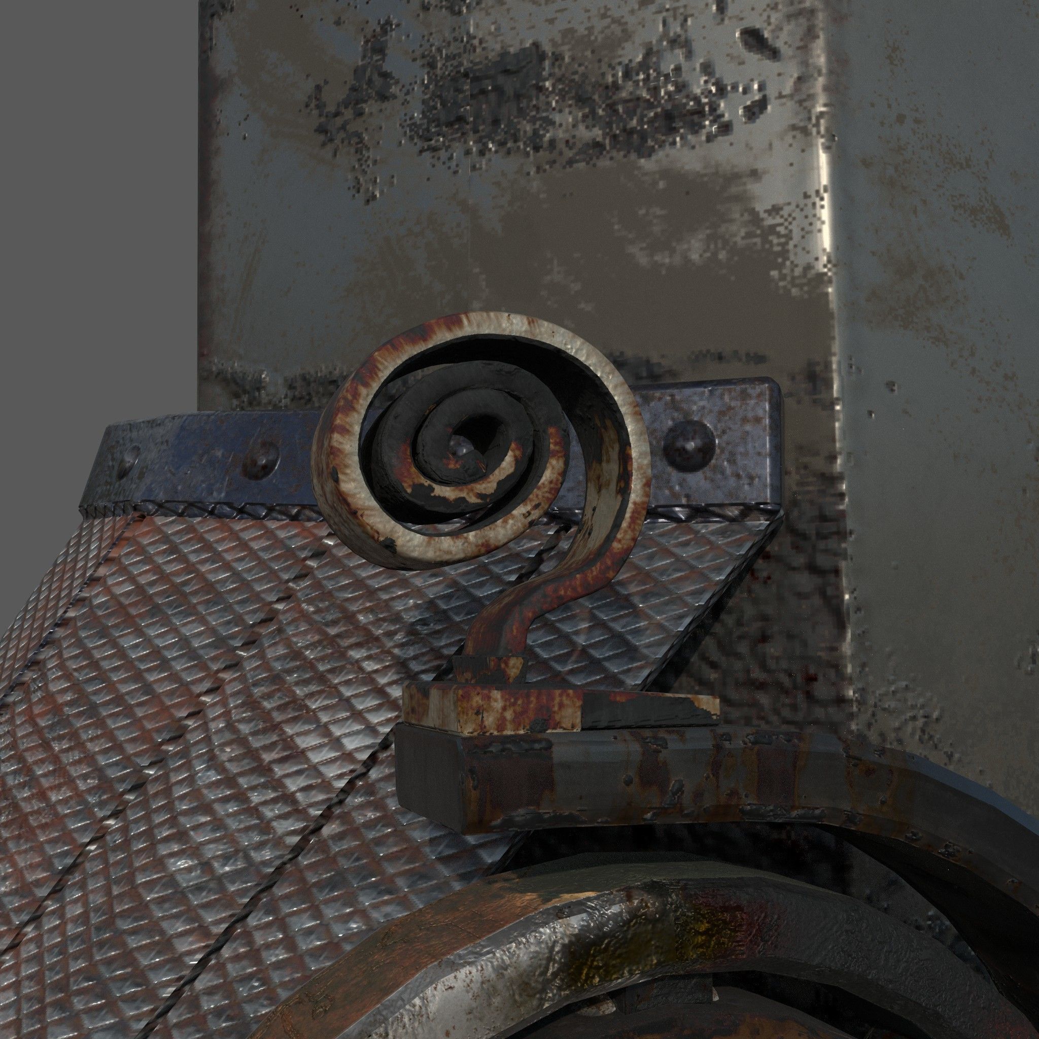 Flame Thrower Vehicle Low-poly 3D model_8