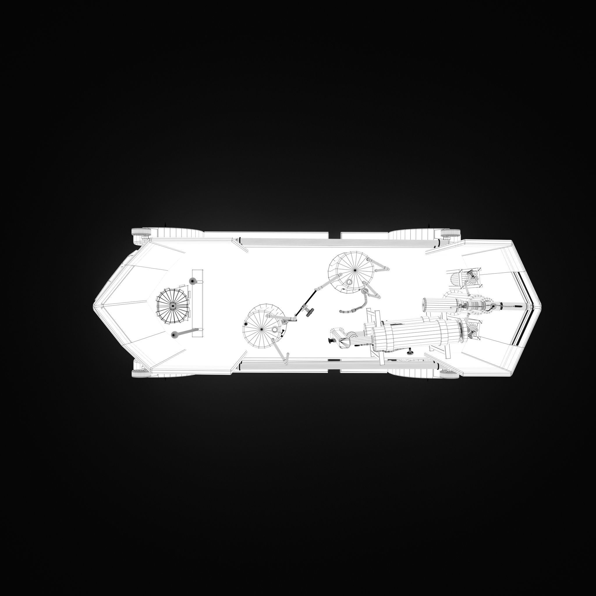 Flame Thrower Vehicle Low-poly 3D model_49