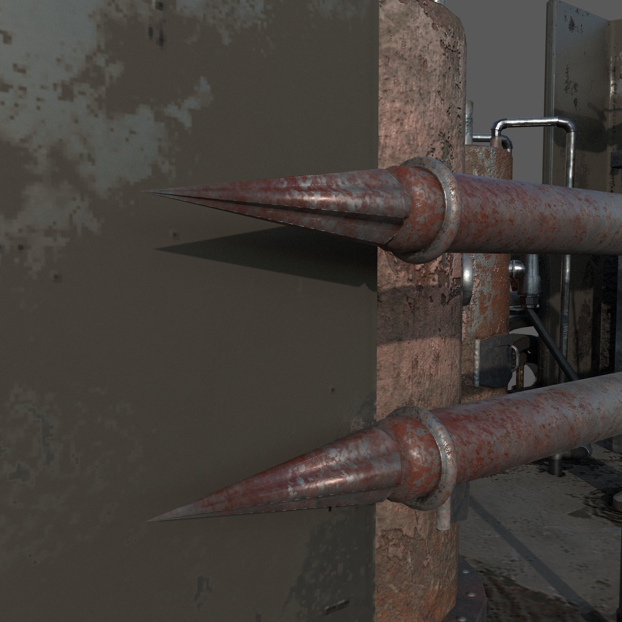 Flame Thrower Vehicle Low-poly 3D model_21