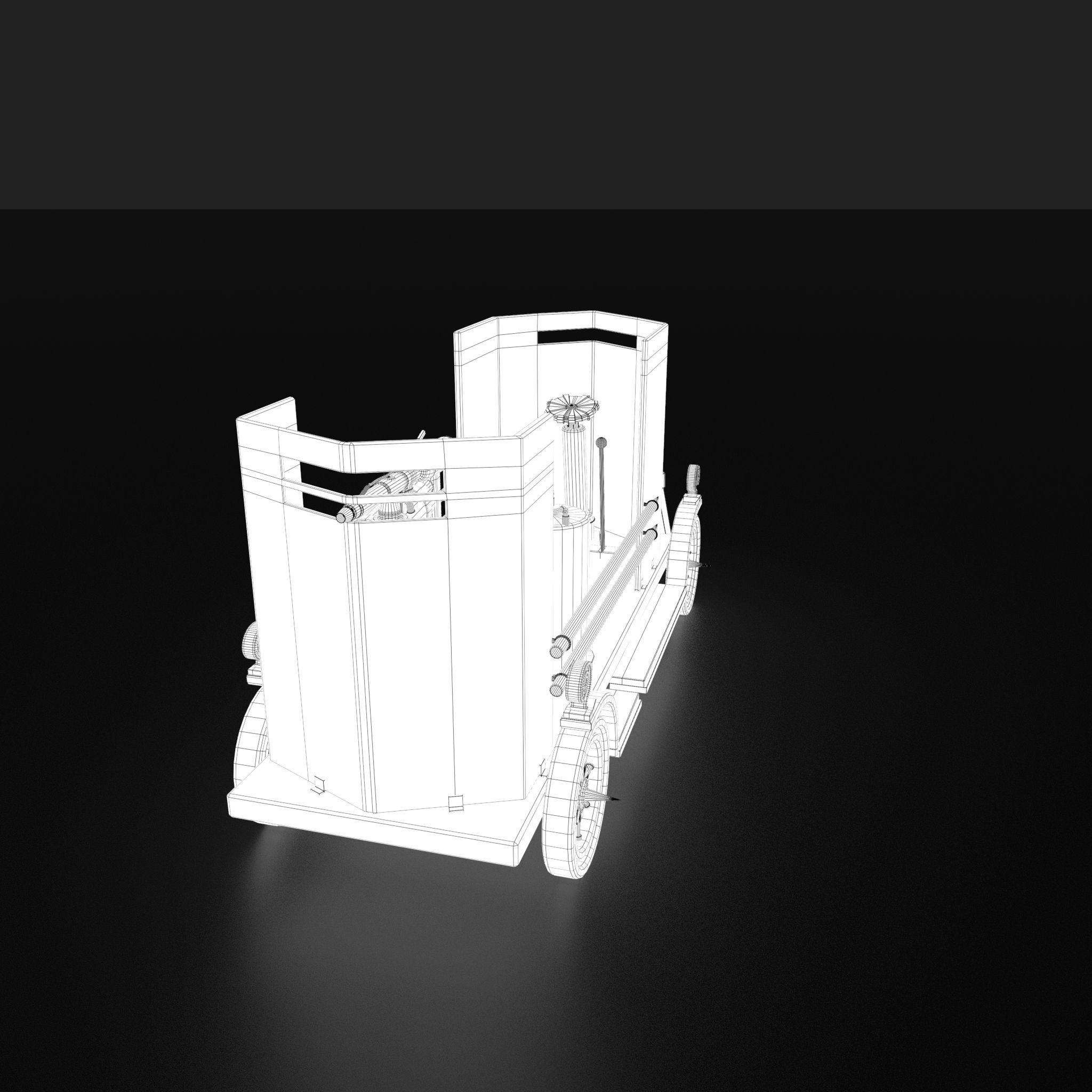 Flame Thrower Vehicle Low-poly 3D model_53