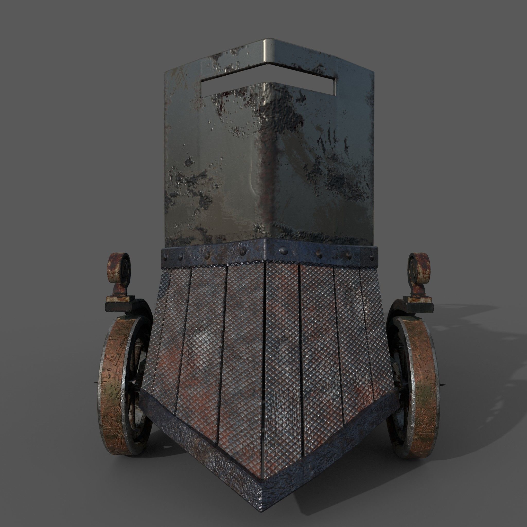 Flame Thrower Vehicle Low-poly 3D model_6