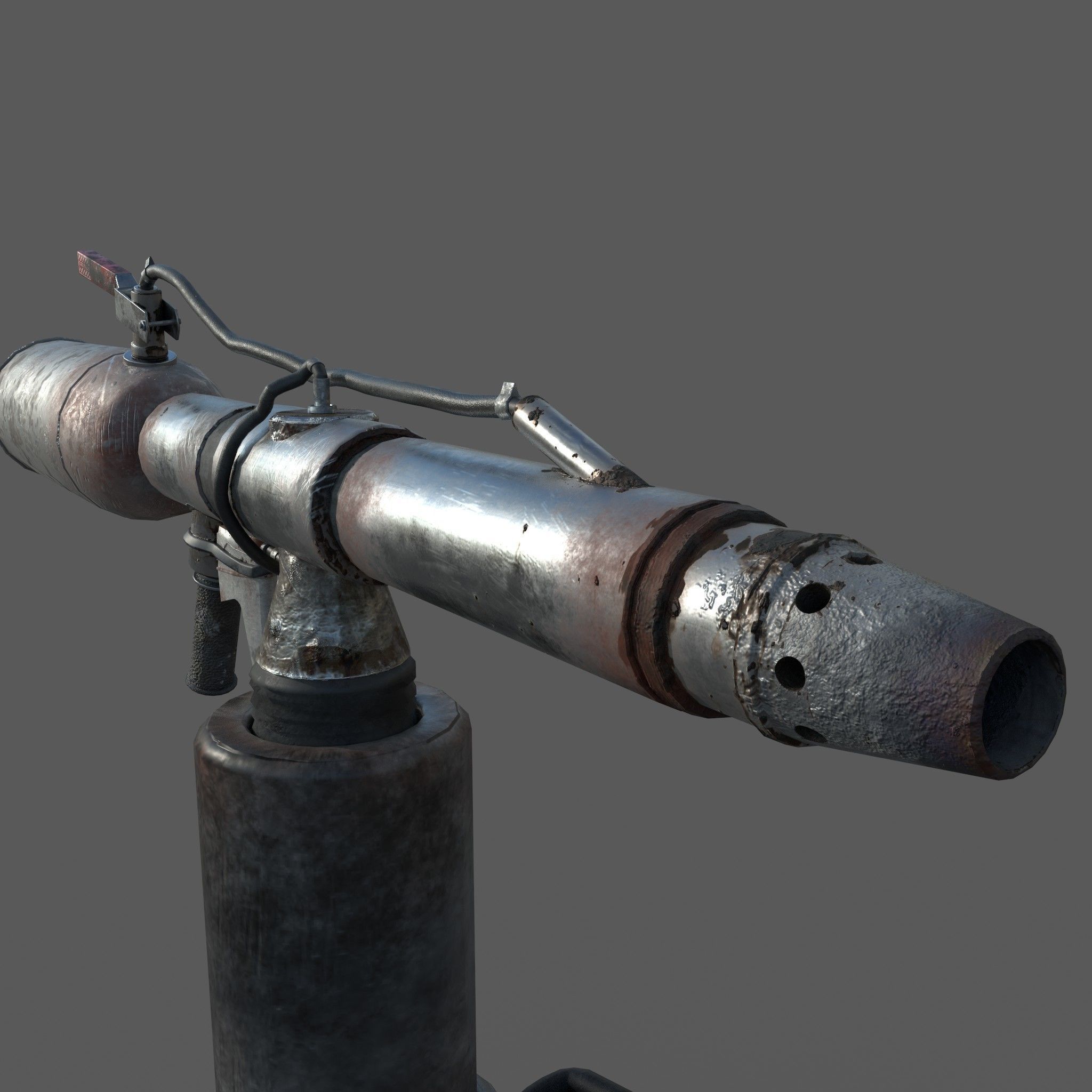 Flame Thrower Vehicle Low-poly 3D model_31