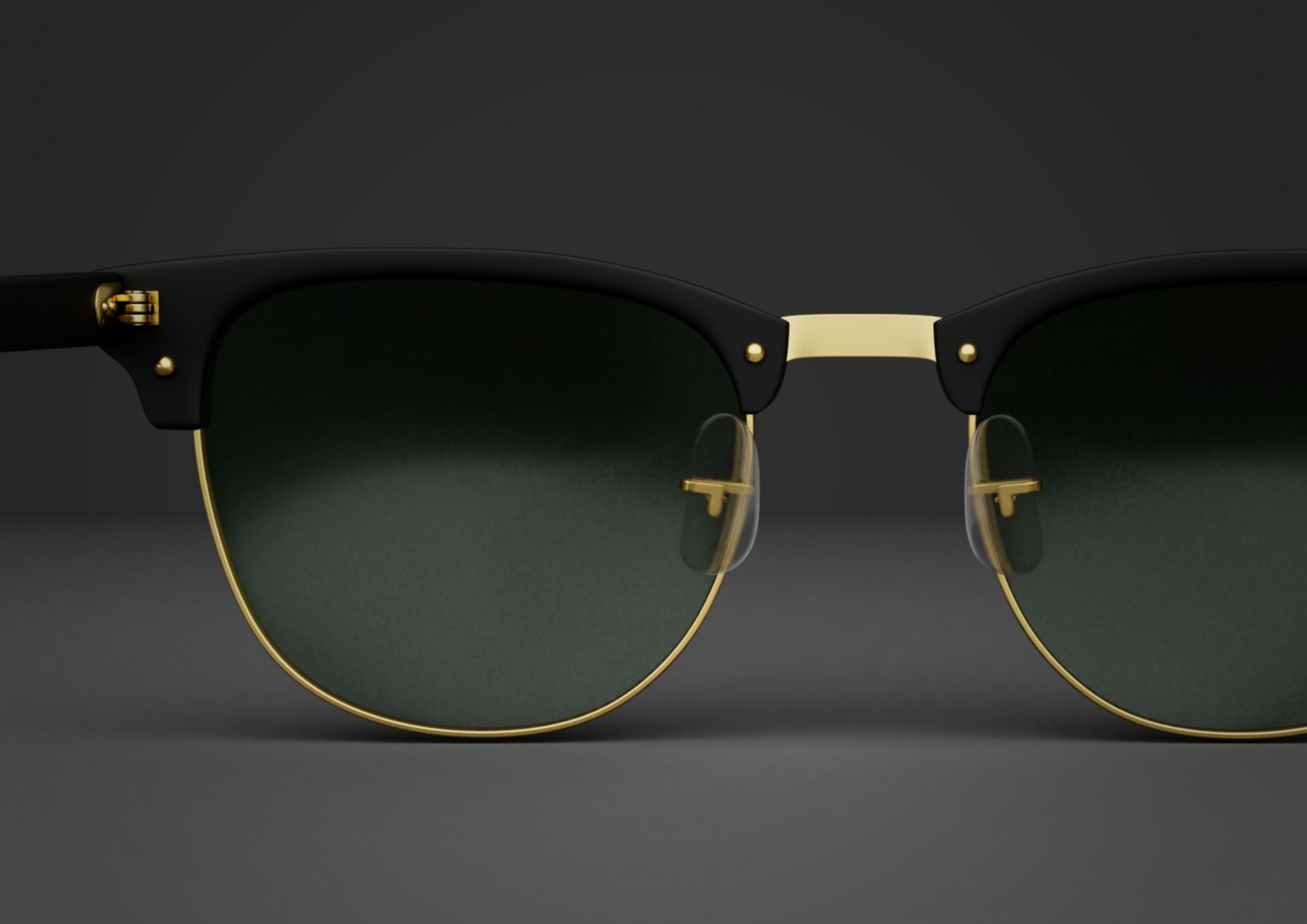 RayBan-Clubmaster-glasses pair of sunglasses 3D model_4