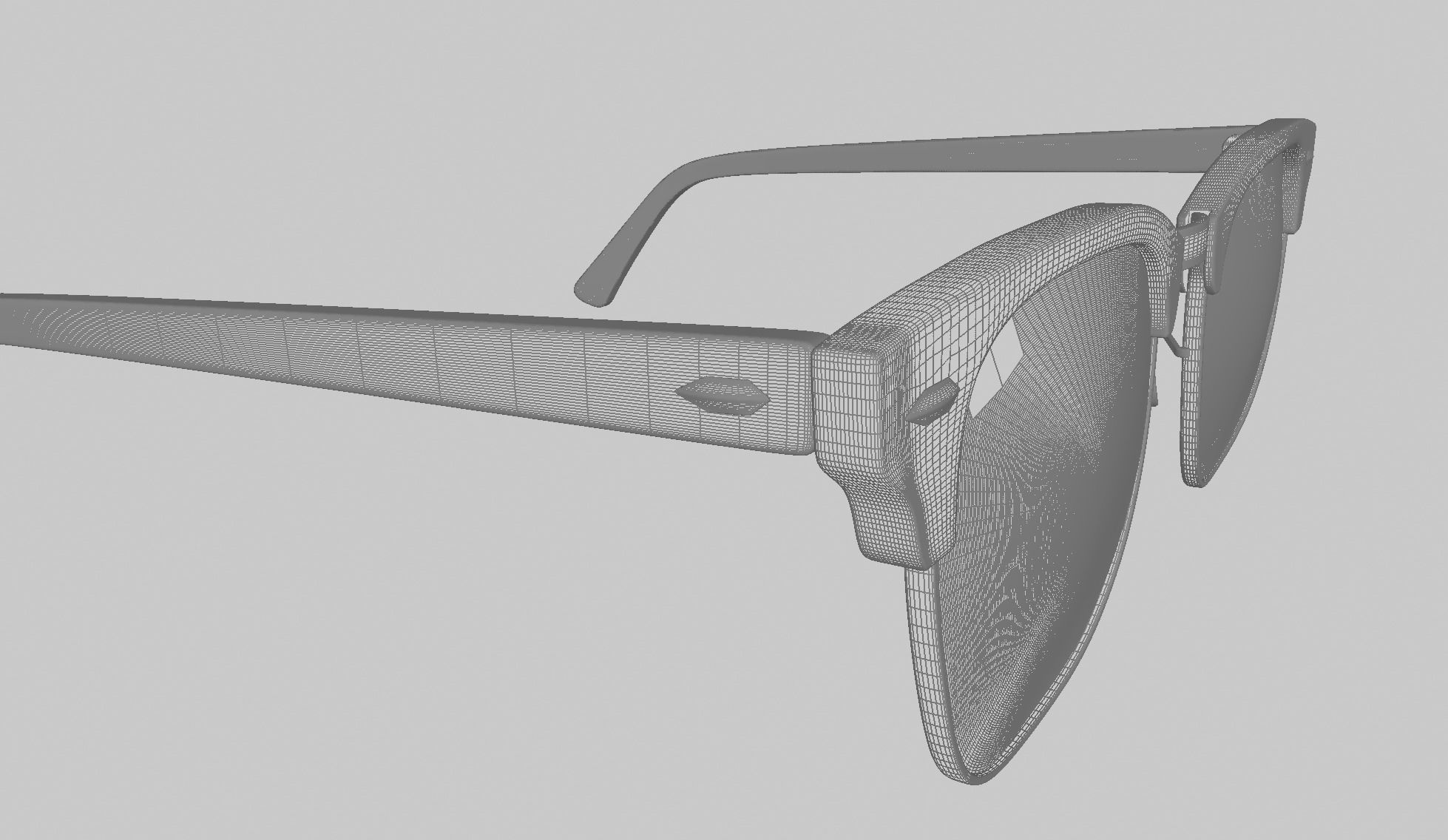 RayBan-Clubmaster-glasses pair of sunglasses 3D model_9