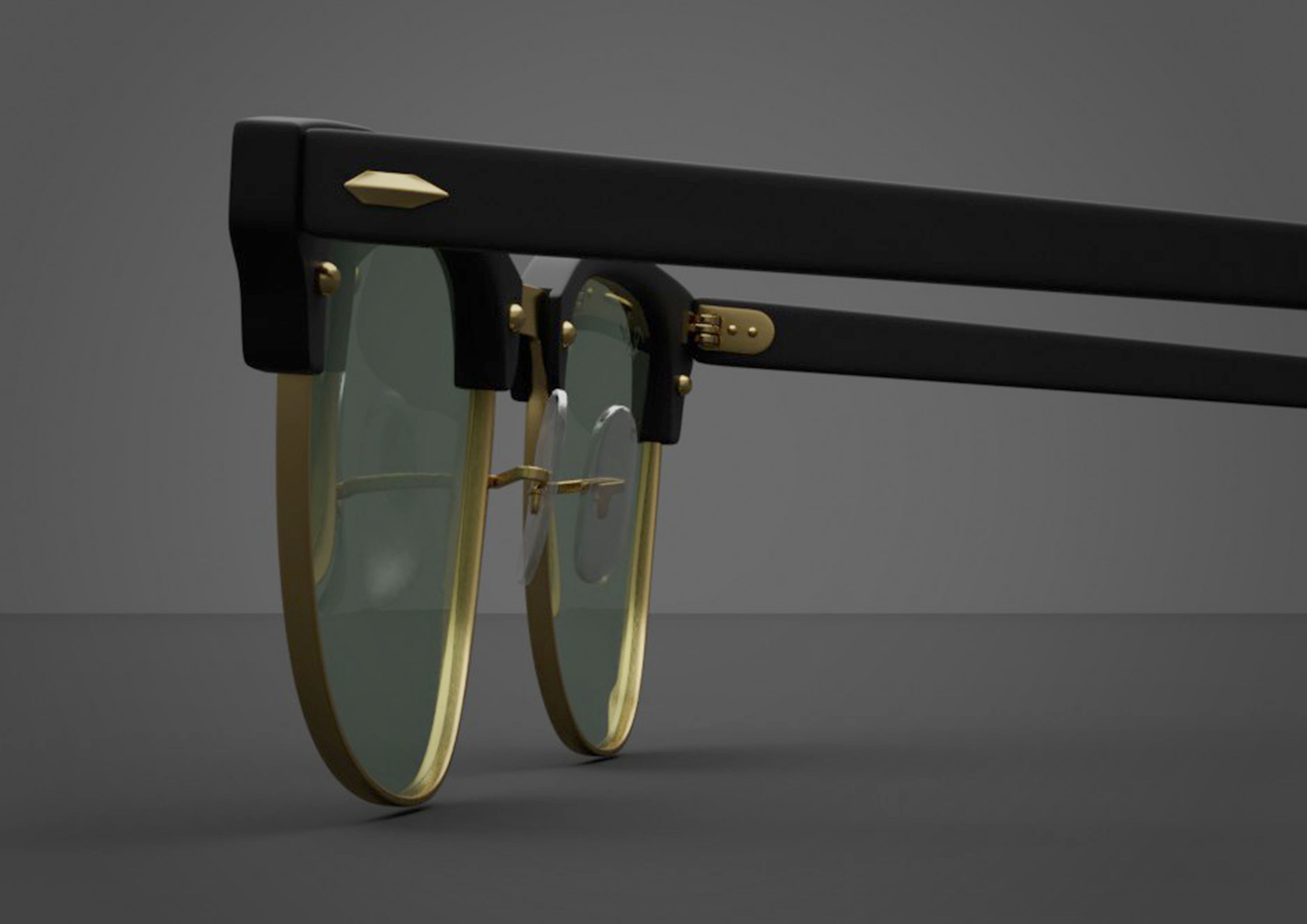 RayBan-Clubmaster-glasses pair of sunglasses 3D model_5