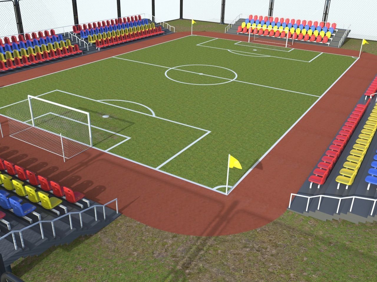Football Stadium 3D model_17