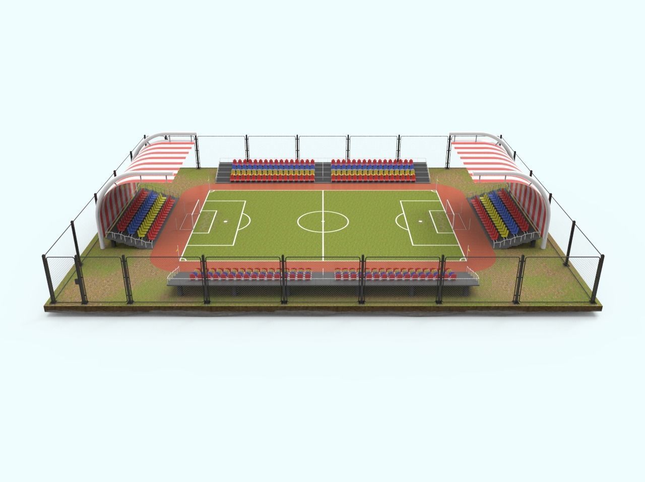 Football Stadium 3D model_12