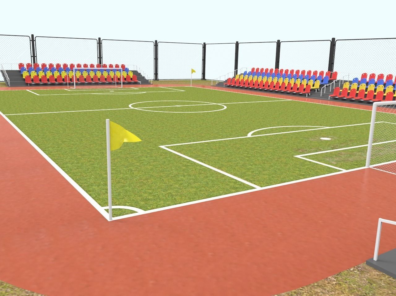 Football Stadium 3D model_9