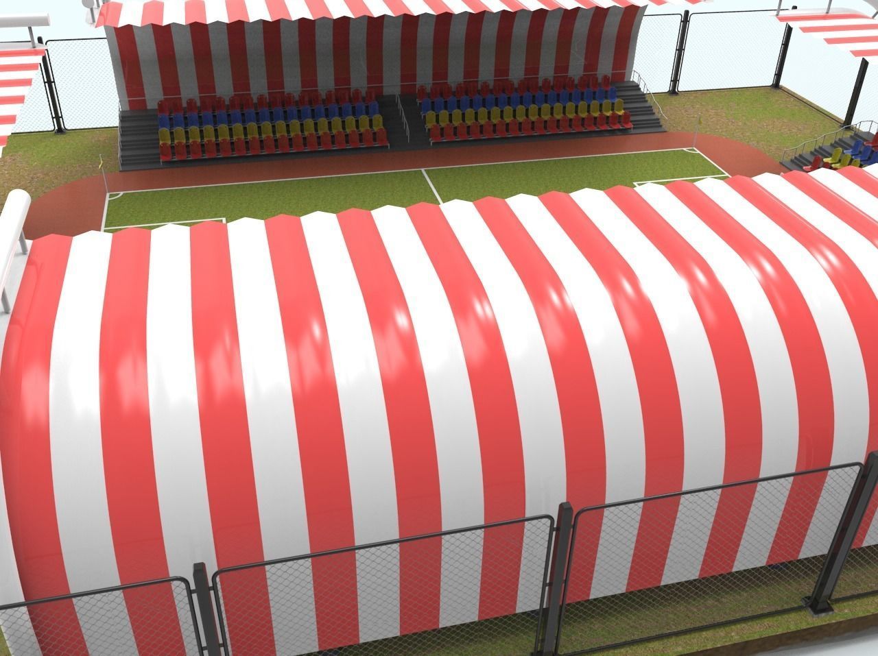 Football Stadium 3D model_1