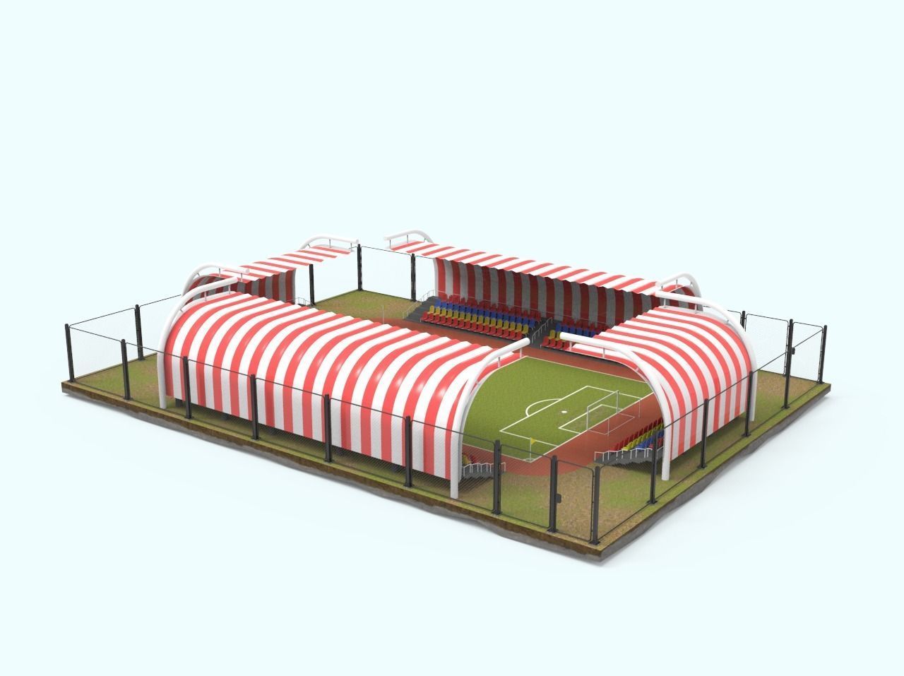Football Stadium 3D model_5