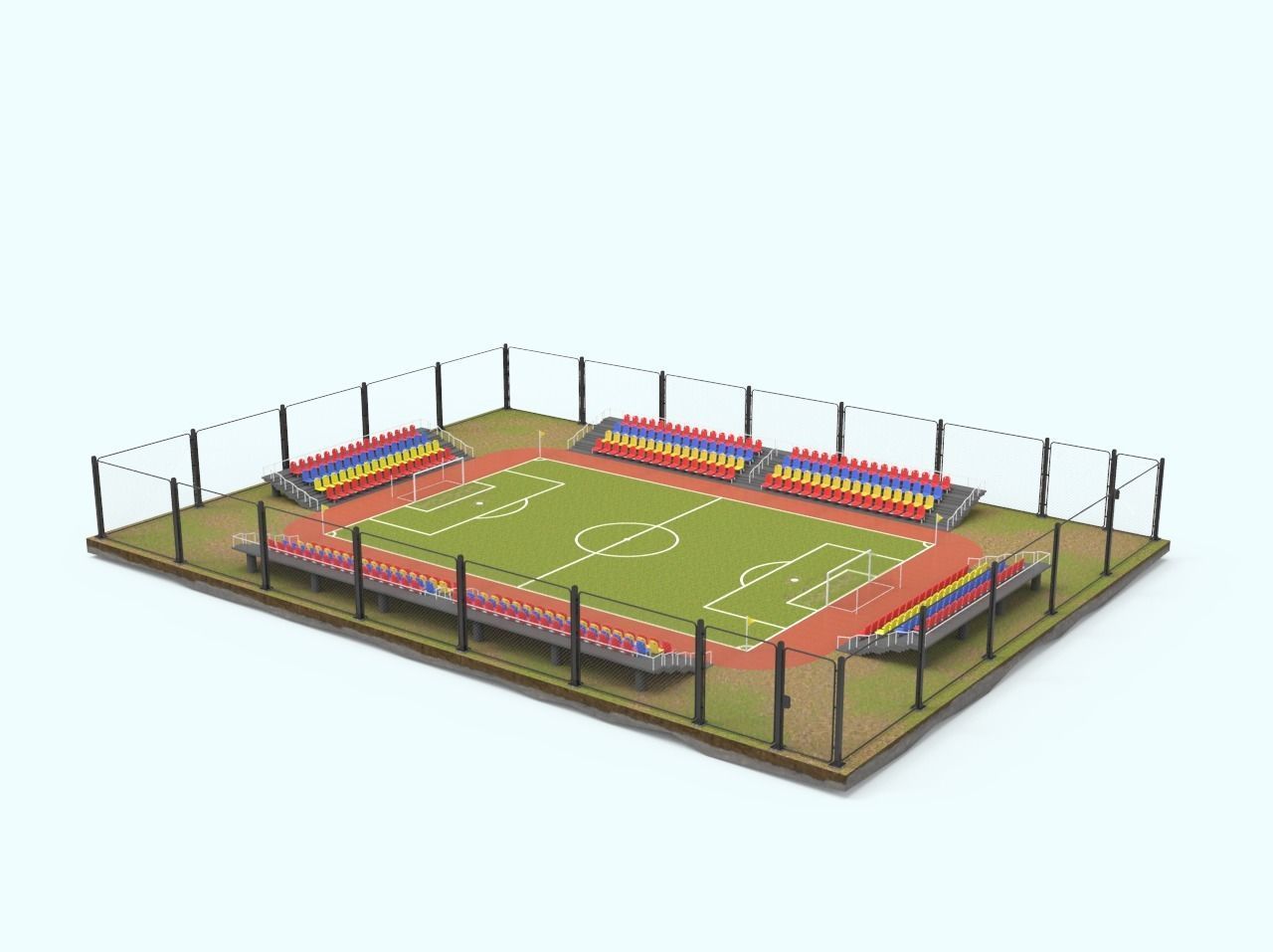 Football Stadium 3D model_4