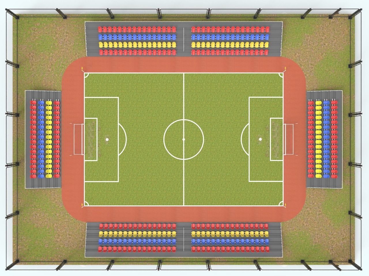 Football Stadium 3D model_15