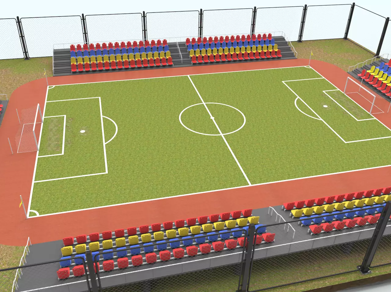 Football Stadium 3D model_0