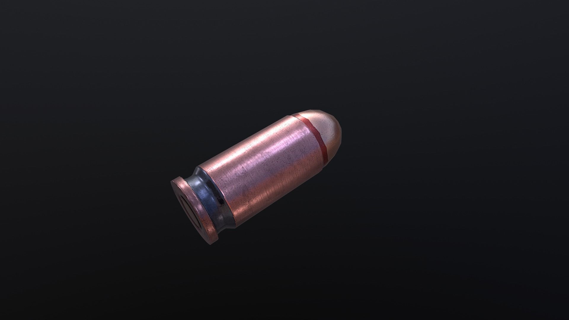 Ammo Box and cartridges Free low-poly 3D model_7