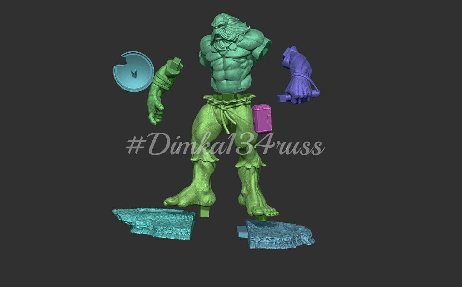 hulk maestro  3D print model_23