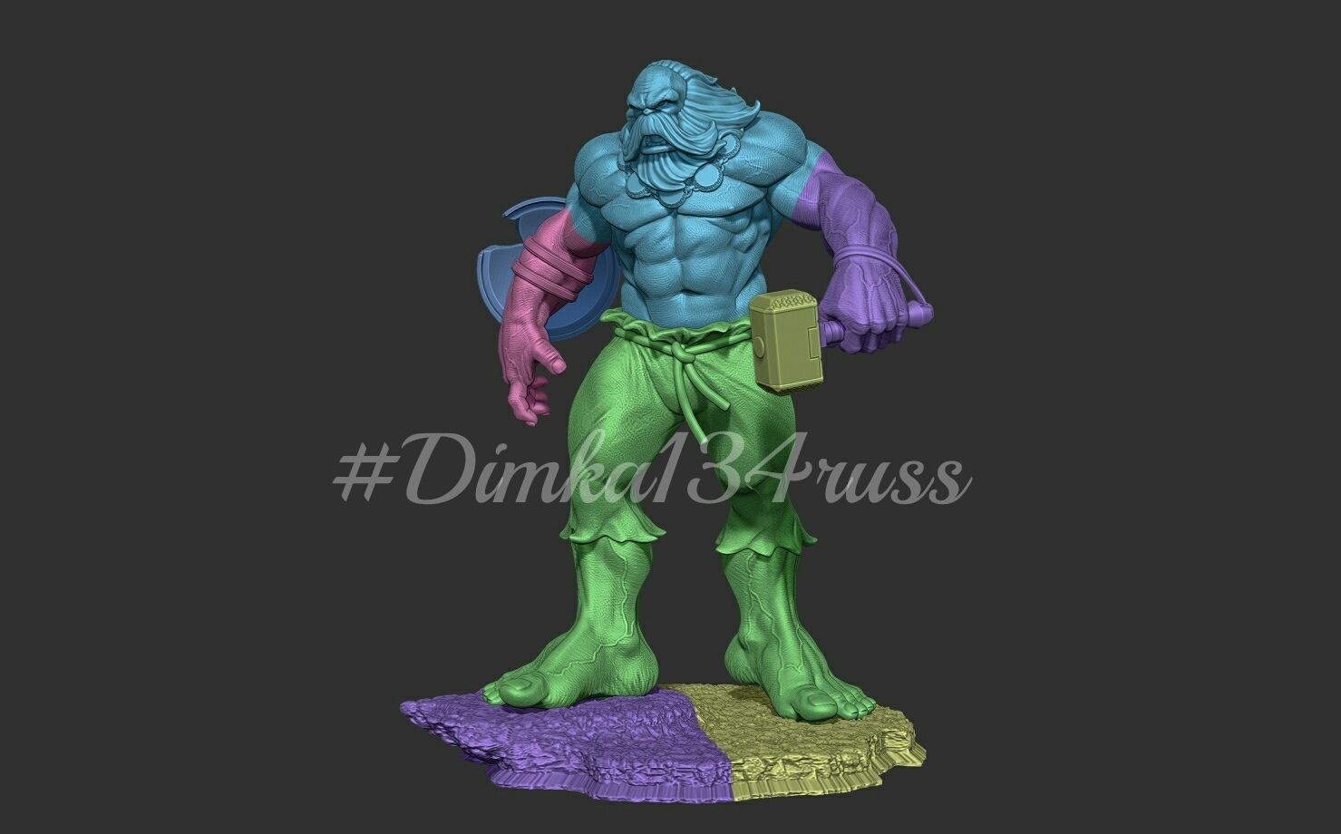 hulk maestro  3D print model_5