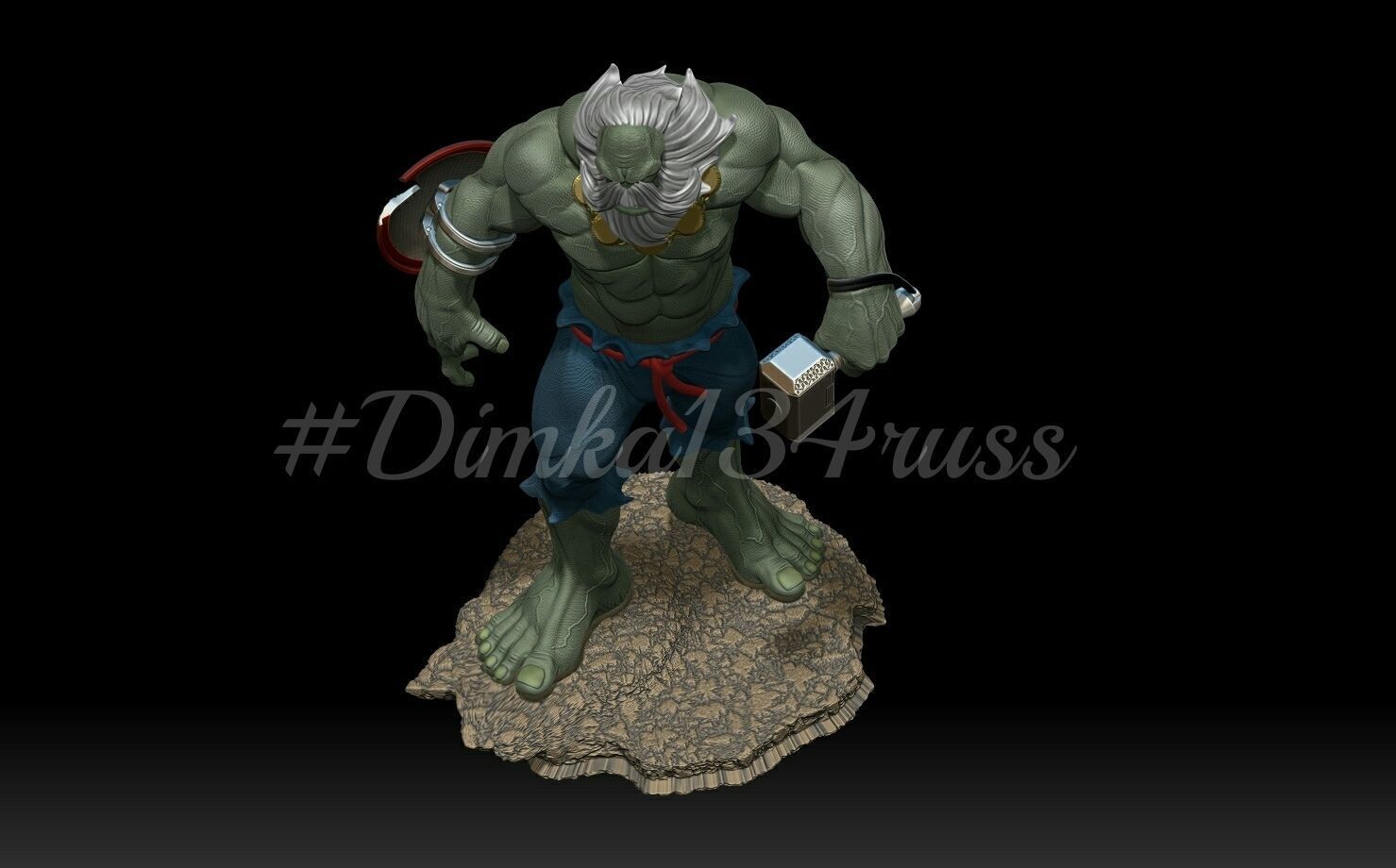 hulk maestro  3D print model_1