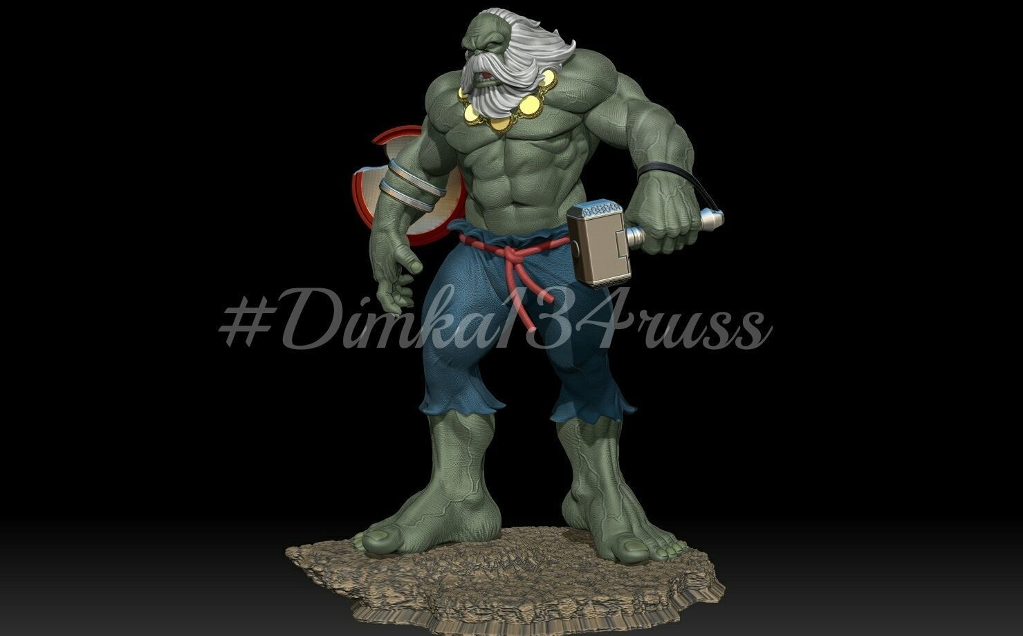 hulk maestro  3D print model_2