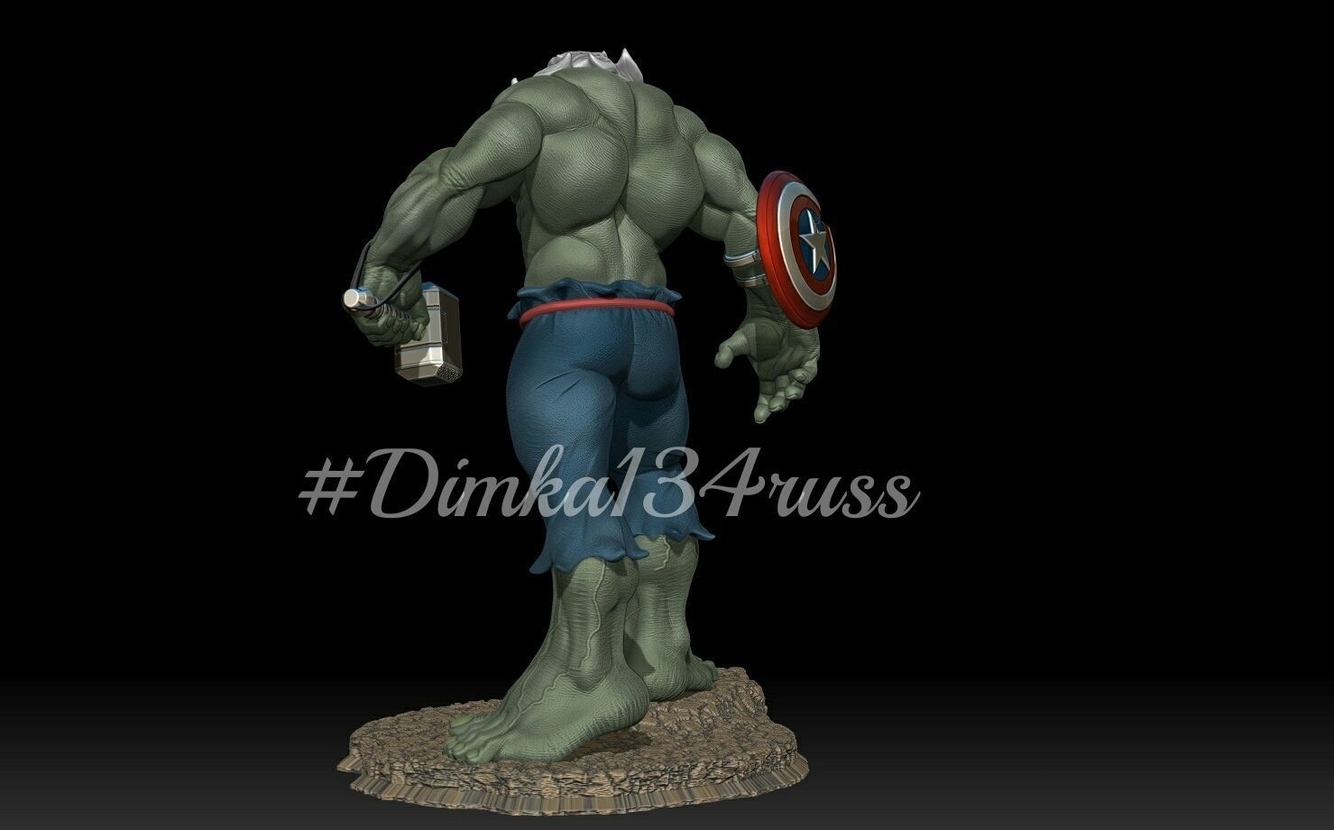 hulk maestro  3D print model_3