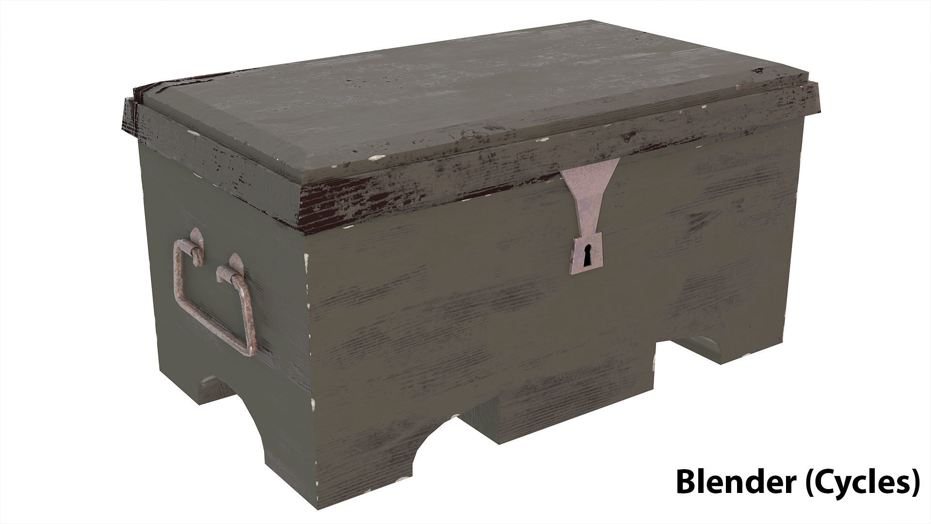 OLD CHESTS KIT Low-poly 3D model_3
