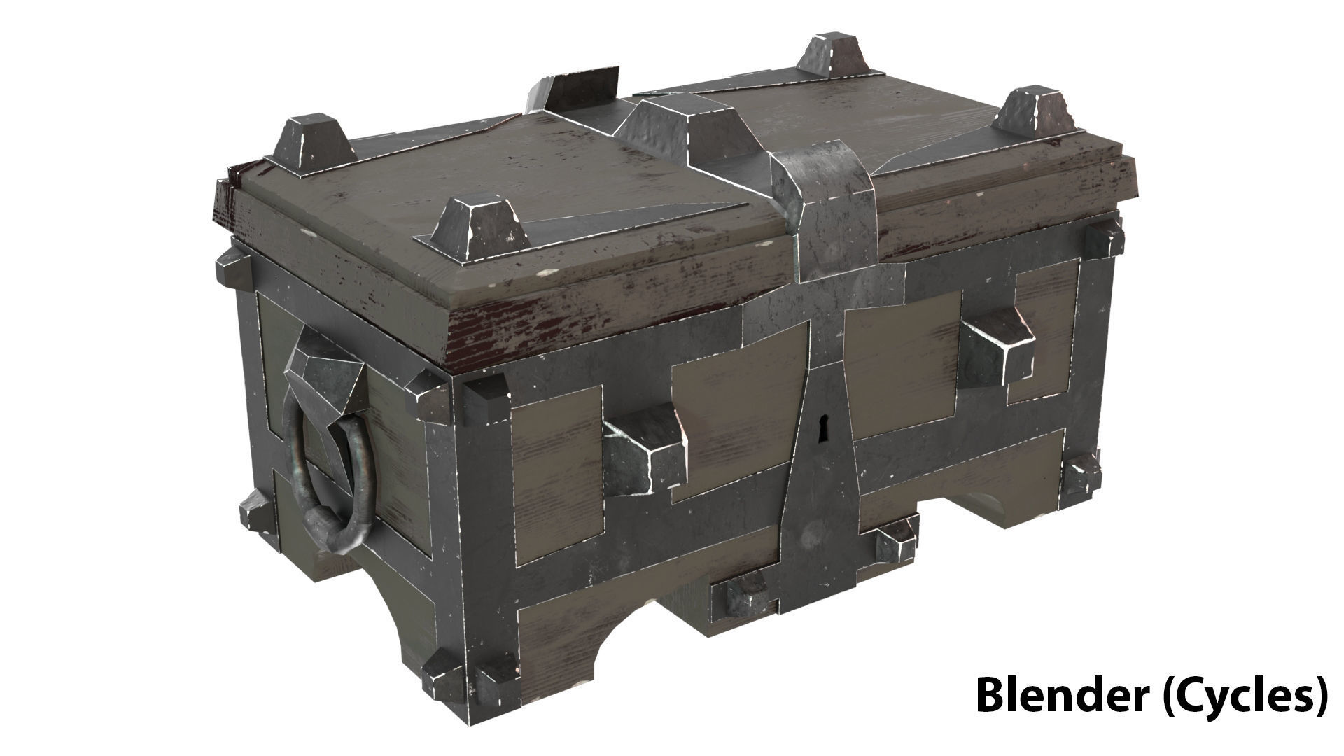 OLD CHESTS KIT Low-poly 3D model_8